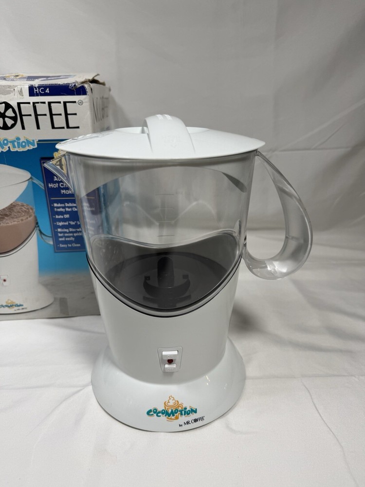 Mr. Coffee Cocomotion HC4 Automatic Hot Chocolate Maker 4 Cup CLEAN - TESTED
