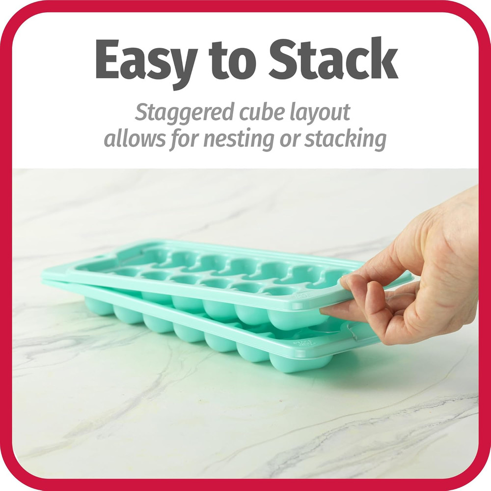 Good Cook 2-Pack Ice Cube Trays, Blue