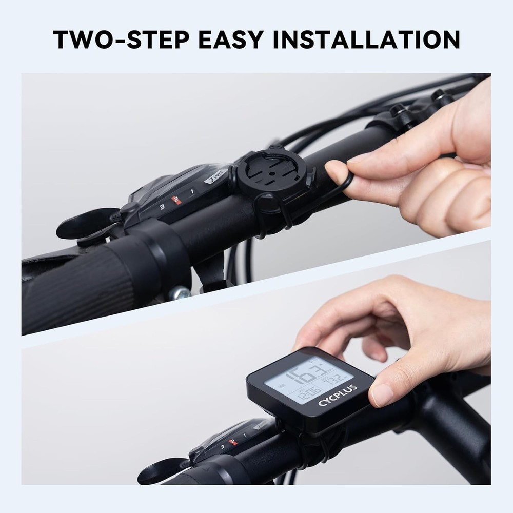 Compact Waterproof Bicycle Speedometer with Automatic Backlight & Easy Interface