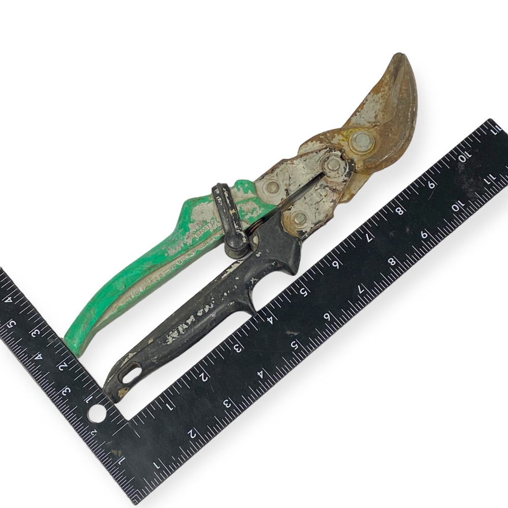 Malco M2007 Max 2000 Right Cut Offset Aviation Snips, Made in USA