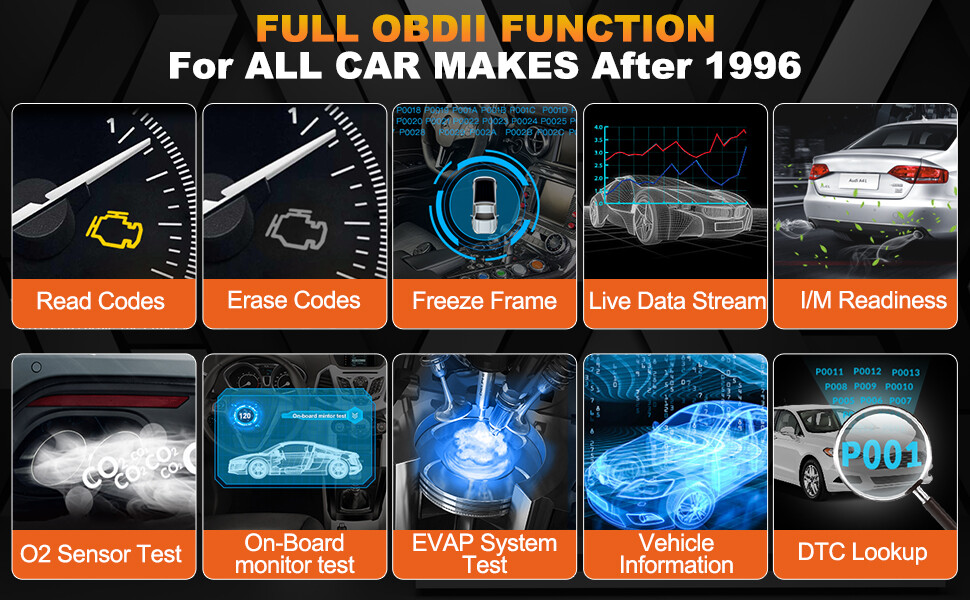 2024 LAUNCH Creader Elite For HONDA OBD Scanner Diagnostic Tool ABS SRS Reset