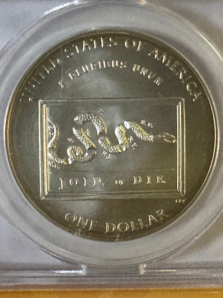 2006 P $1 Franklin Scientist (Silver) (Commemorative), ANACS MS67