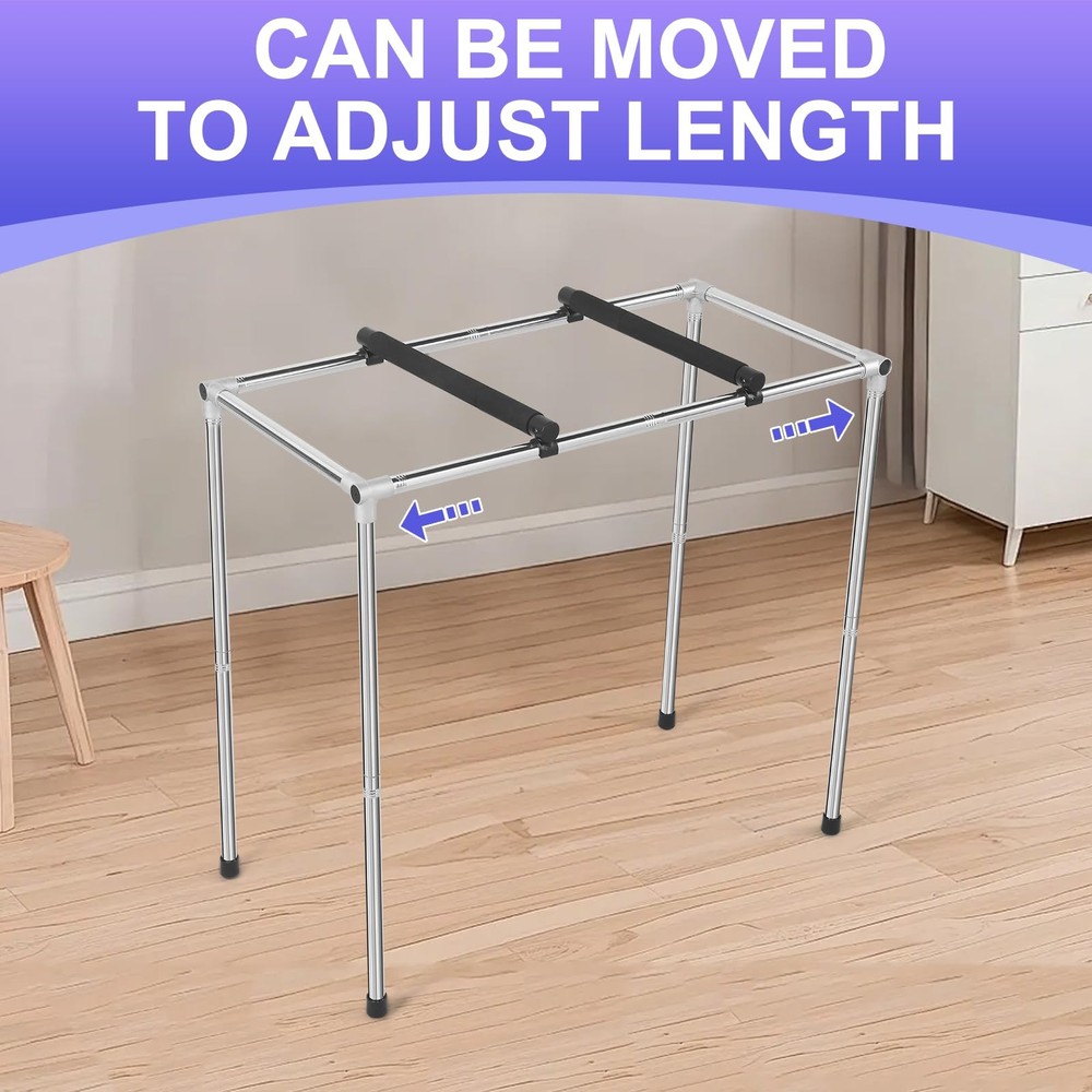 Adjustable Piano Keyboard Stand Stainless Steel Frame Electronic Space Saving