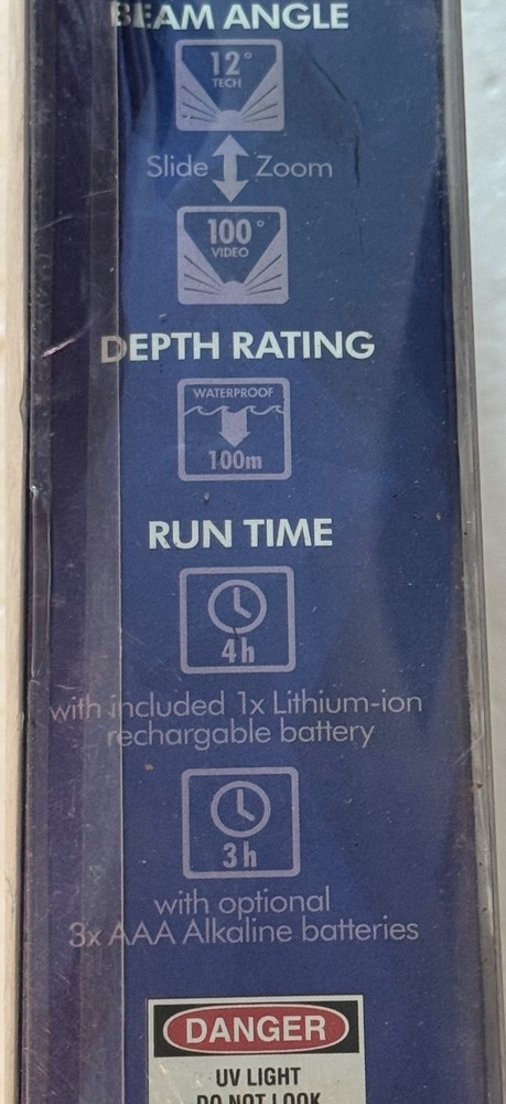 Tovatec UV LED Dive Light