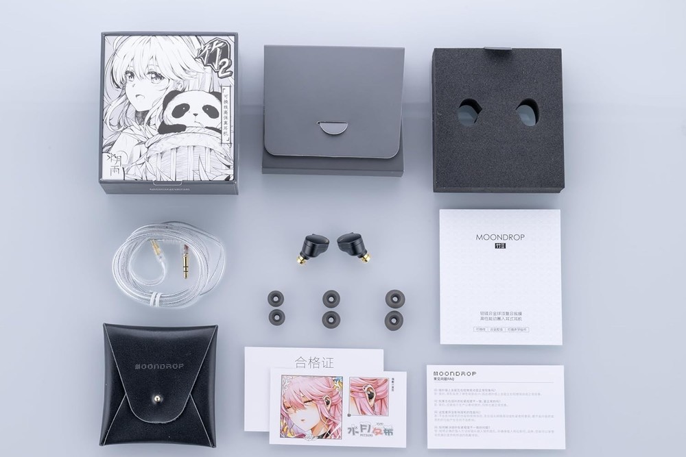 Moondrop CHU II High Performance Dynamic Driver IEMs Interchangeable Cable in...
