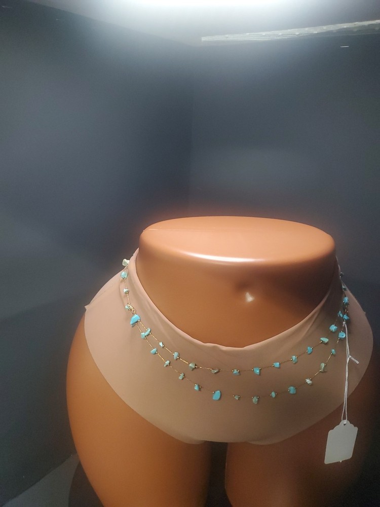 Sky Blue Crystal Waistbeads
