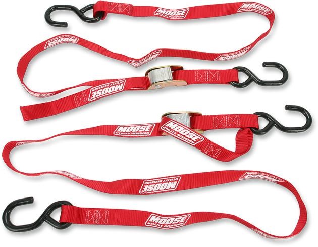 Moose Utility Heavy-Duty Tie-Down Straps Red