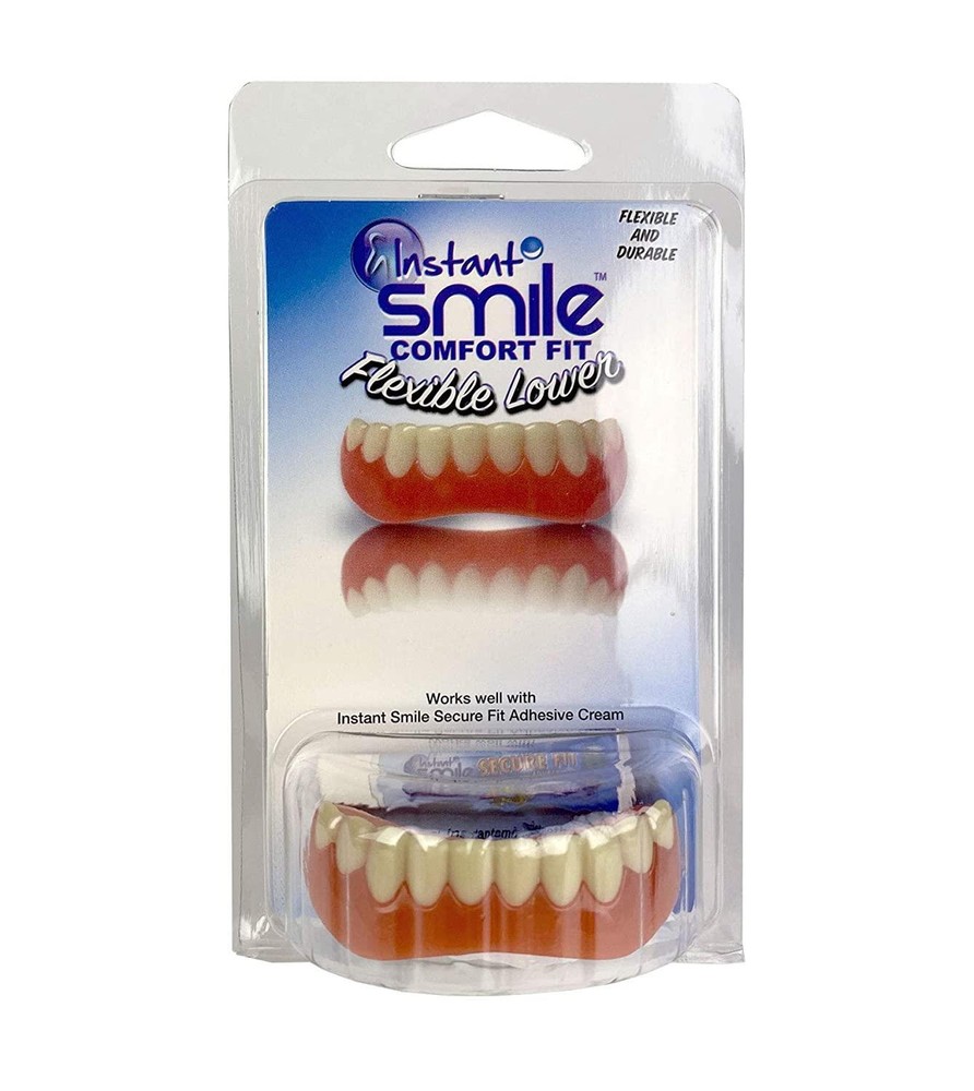Bottom Teeth Flexible Lower Veneer False Cosmetic secure smile Instant Smile