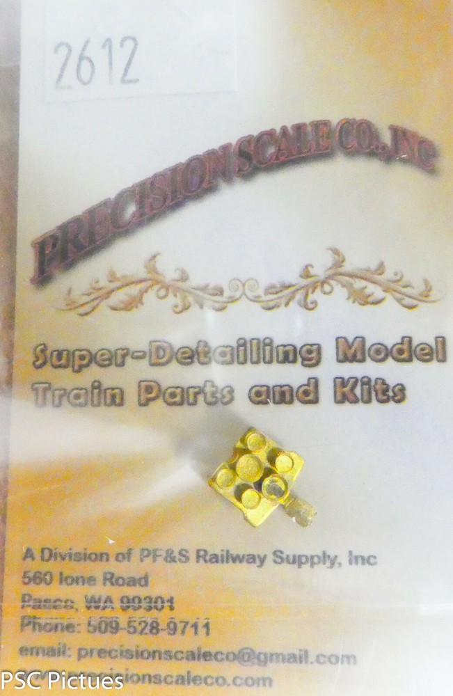 Precision Scale HO #2612 Gauge Cluster, 6 Gauges (1 Brass Part)