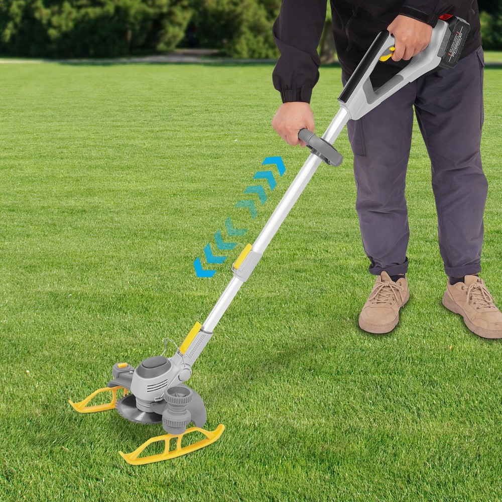 600W Cordless Grass Trimmer/Edger Battery Powered Grass Trimmer Mini-Mower