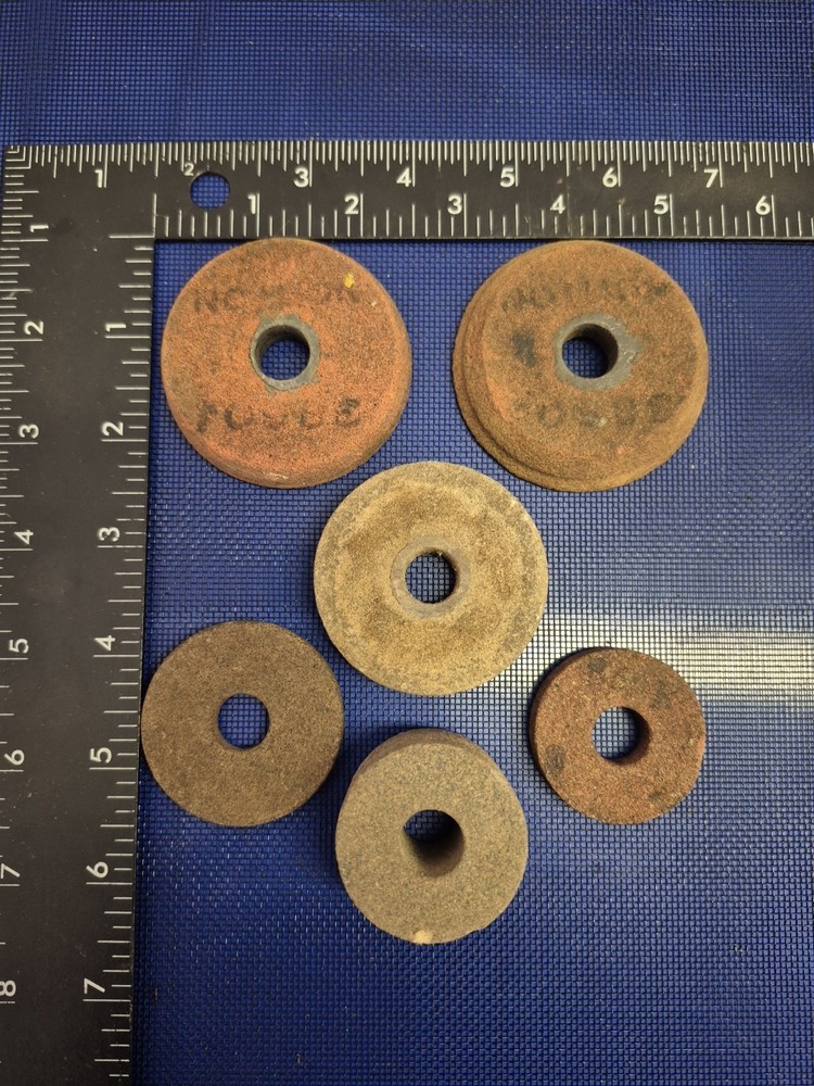 1/2" Arbor Grinding Stones Disks 6 Pc Lot