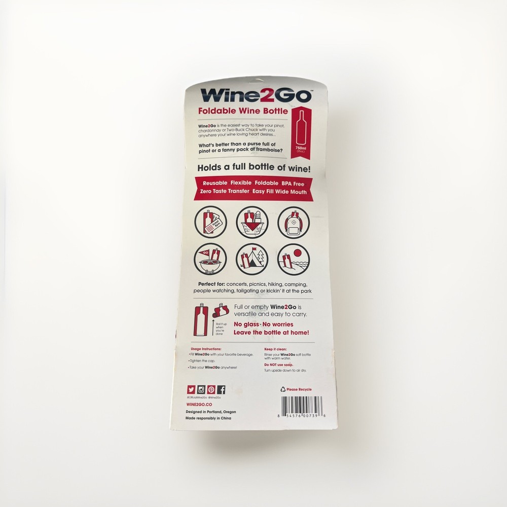 Wine2Go- Foldable Wine Bottle