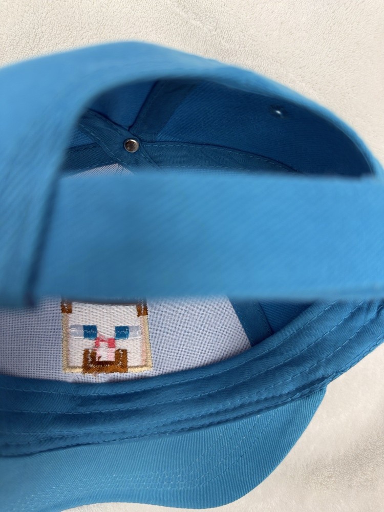 Boys Minecraft hat with Creeper Face + adjustable snap back