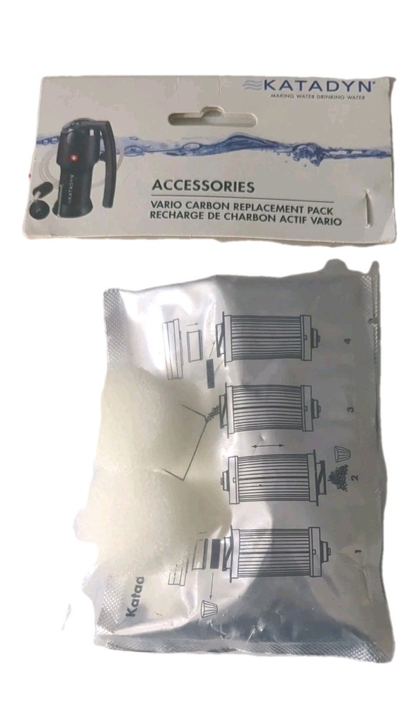 Katadyn Vario Carbon Replacement Pack - 2 Pack New Sealed