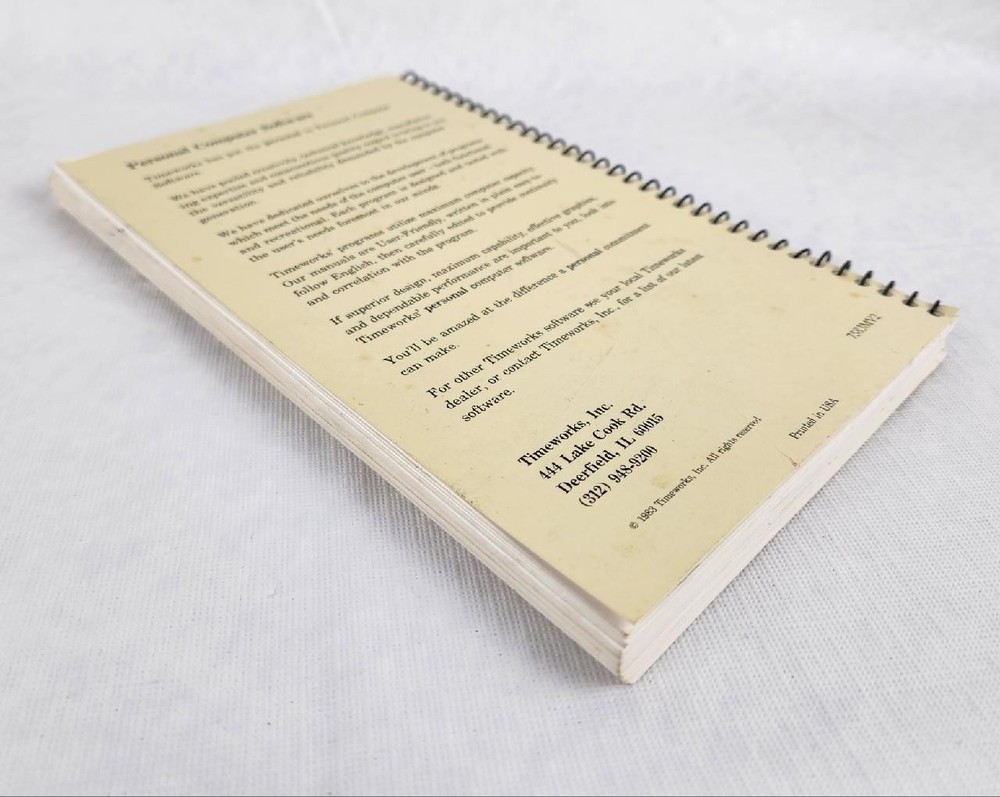 Timeworks SwiftCalc w/ Sideways for Commodore 64 & 128 Computers User's Manual