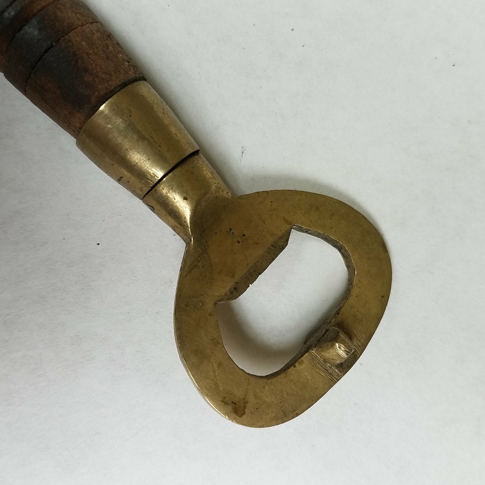 Hand Carved Wood Handle Bottle Opener