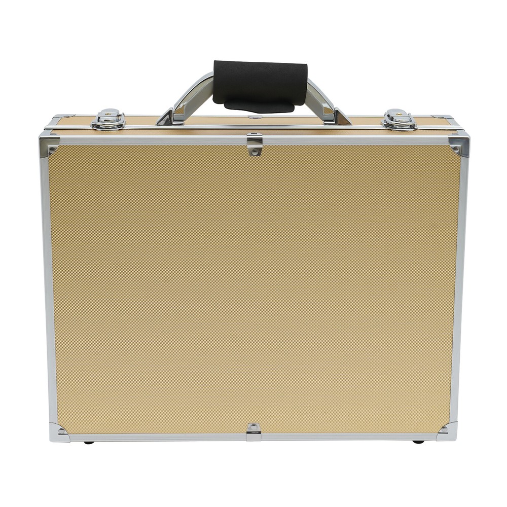 Aluminum Display Box Lockable 100 Silver Dollar Coins Holders Storage Case+2Keys