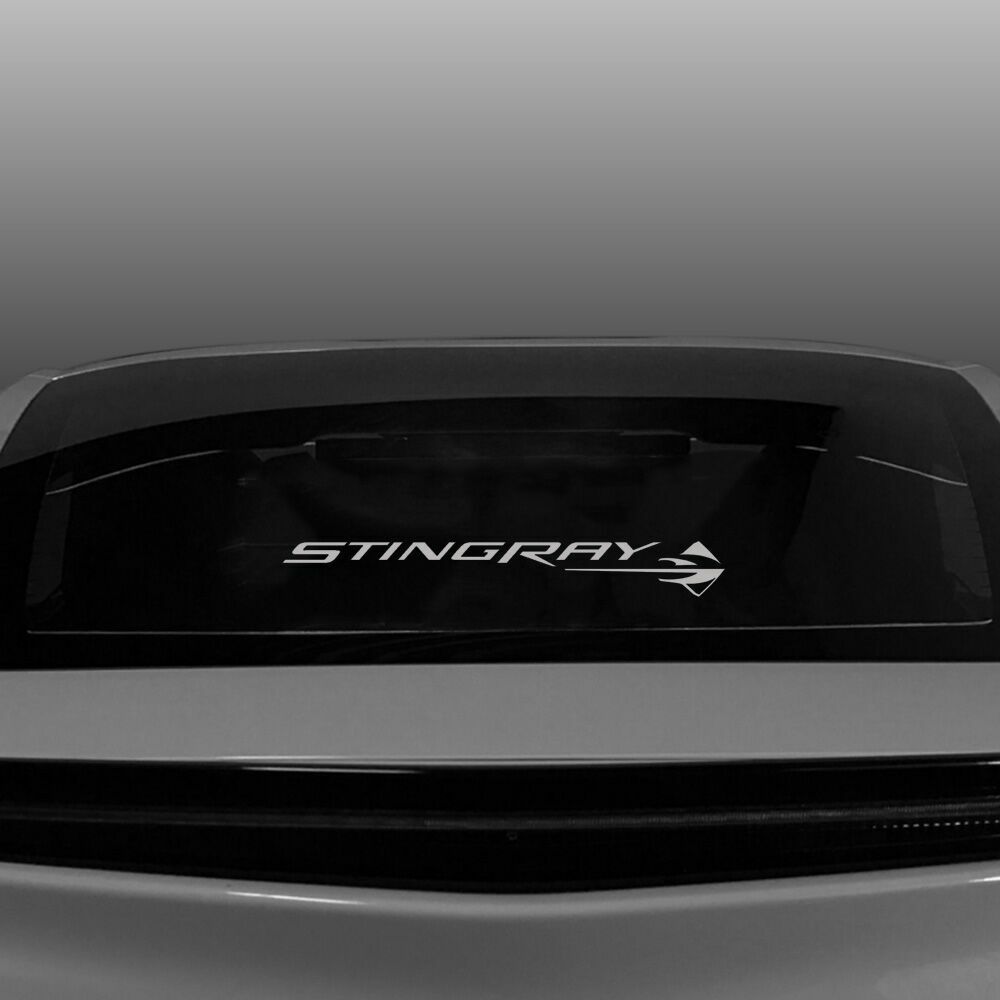 For 2014-2019 Corvette C7 Coupe Stingray Text Etching Wind Deflector Blocker