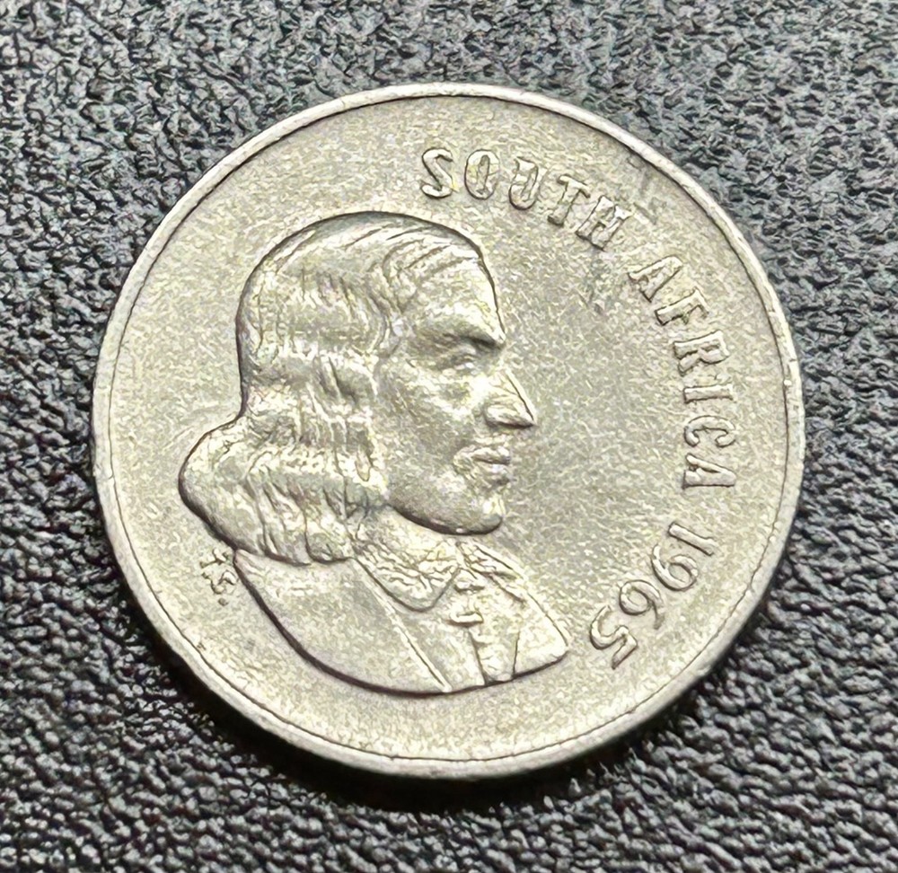 1965 South Africa 5 Cent Coin.  #39