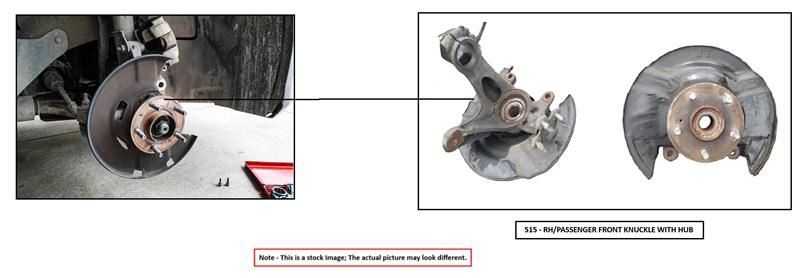 RIGHT FRONT SPINDLE KNUCKLE OEM 20-25 FORD ESCAPE