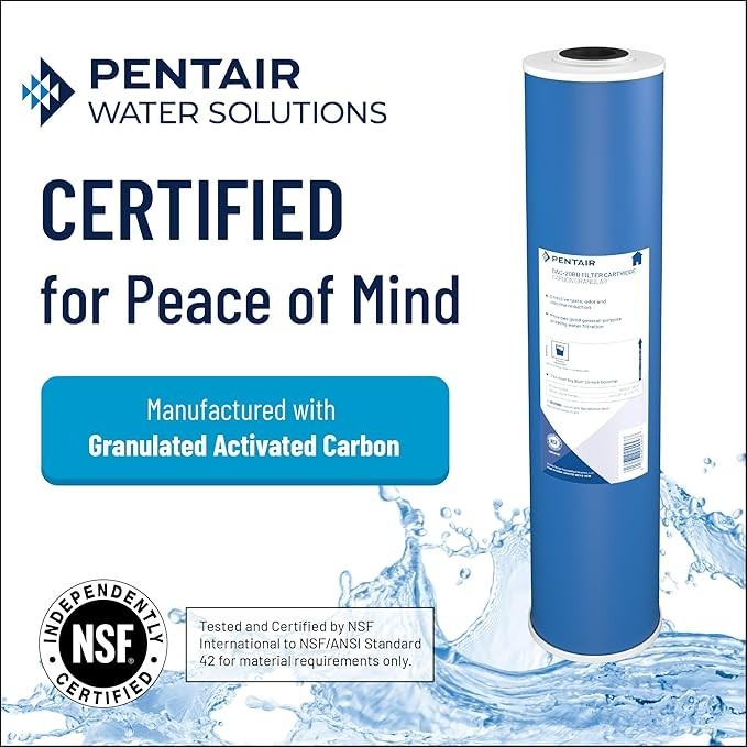 New Pentair GAC-BB - 10" Big Blue Water Filter - WGCHD