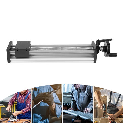 250mm Manual Sliding Table Linear Rail Guide with Dual Optical Axis Design