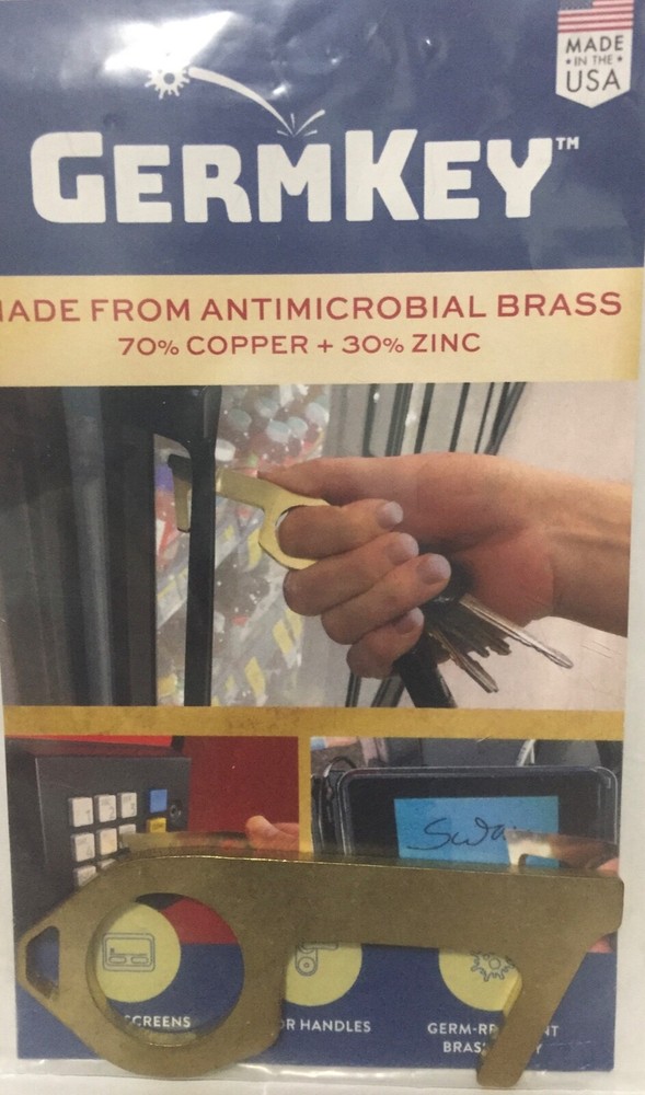 "GermKey" | Antimicrobial Brass | NEW