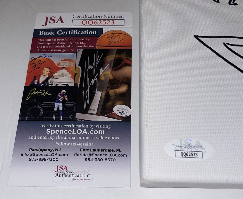 Javier Botet Signed Sketched Canvas Conjuring 2 “Crooked Man” Authentic JSA COA