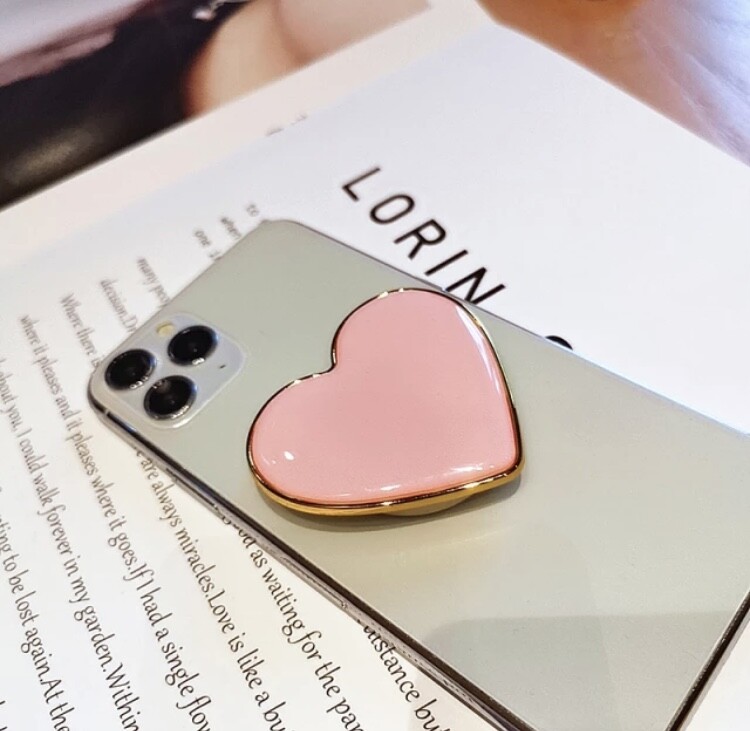 Phone Holder Grip Heart Shape