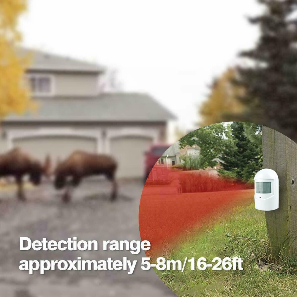 600FT Wireless Motion Sensor System Driveway Alarm Alert Security Indoor