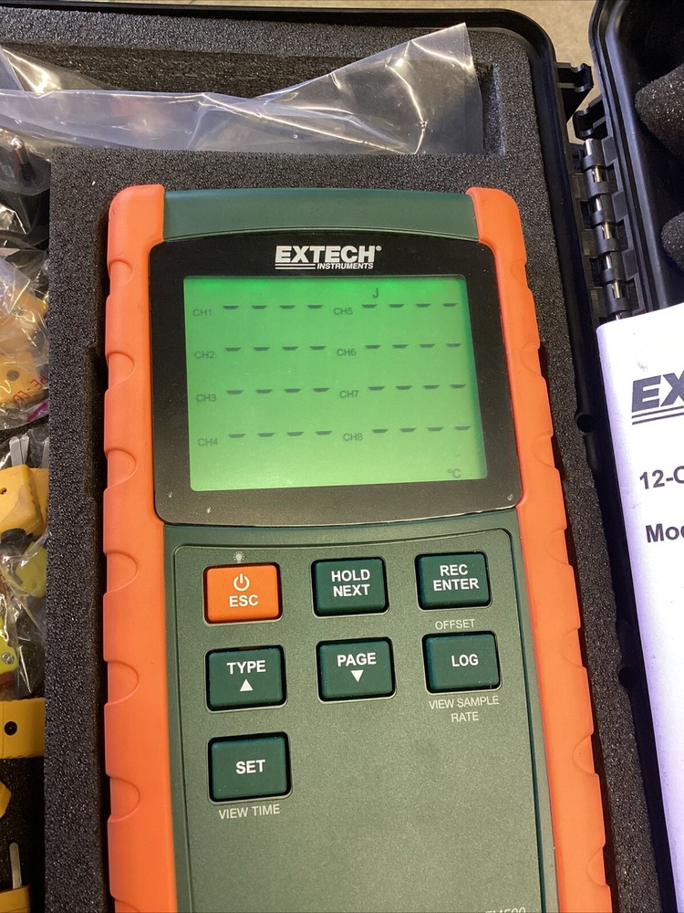 EXTECH 12-Channel Thermocouple Datalogger TM500