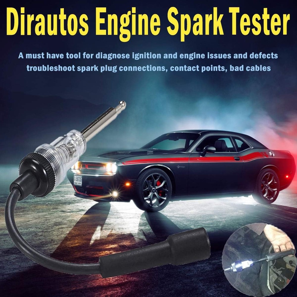 Engine Timing Light with Spark Plug Tester - Inductive Timing Light Gun