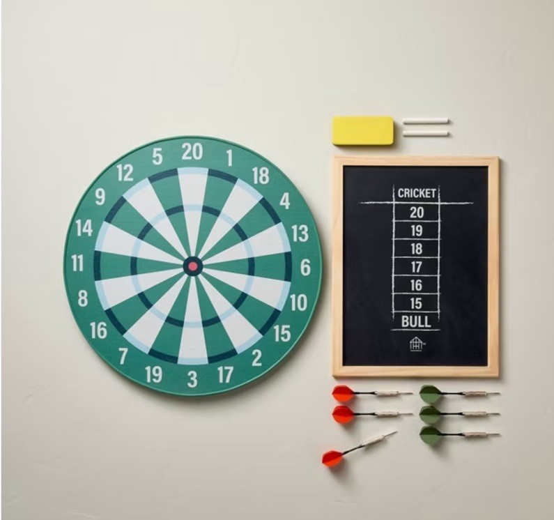 Hearth & Hand with Magnolia 14" Dart Board Set