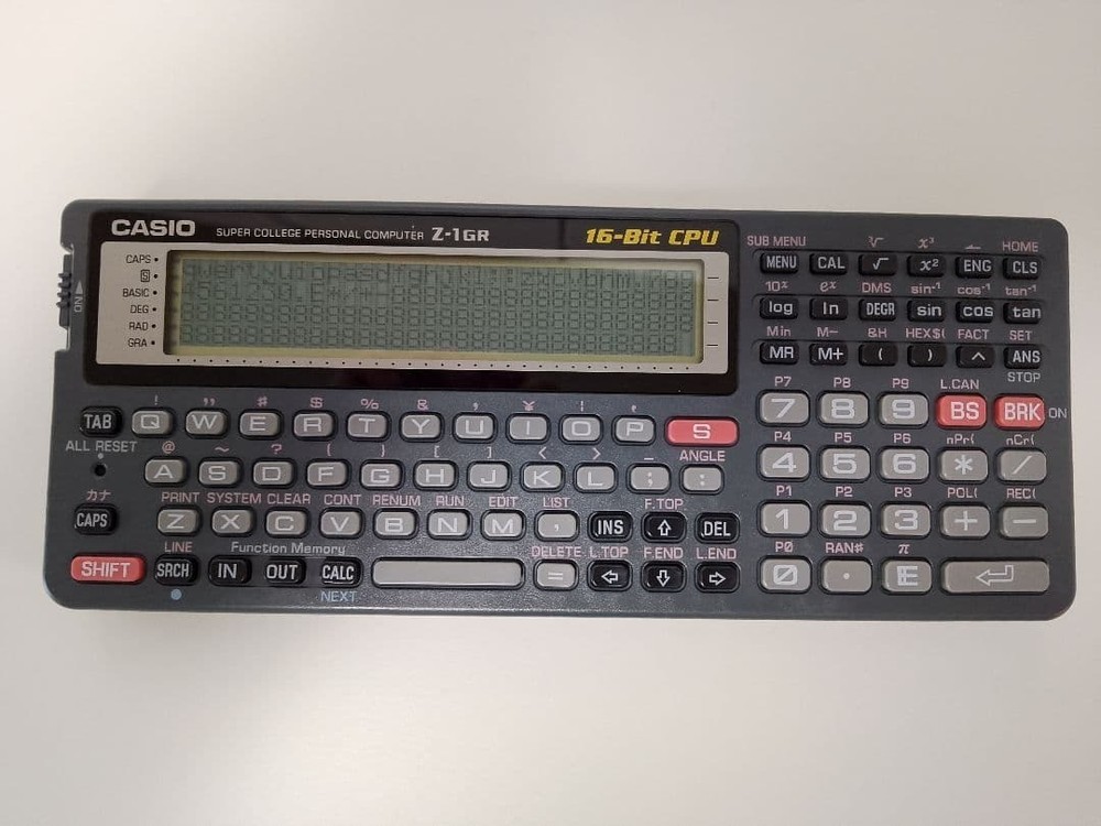 CASIO Z-1GR 16-bit CPU Calculator Pocket Computer Tested With Box