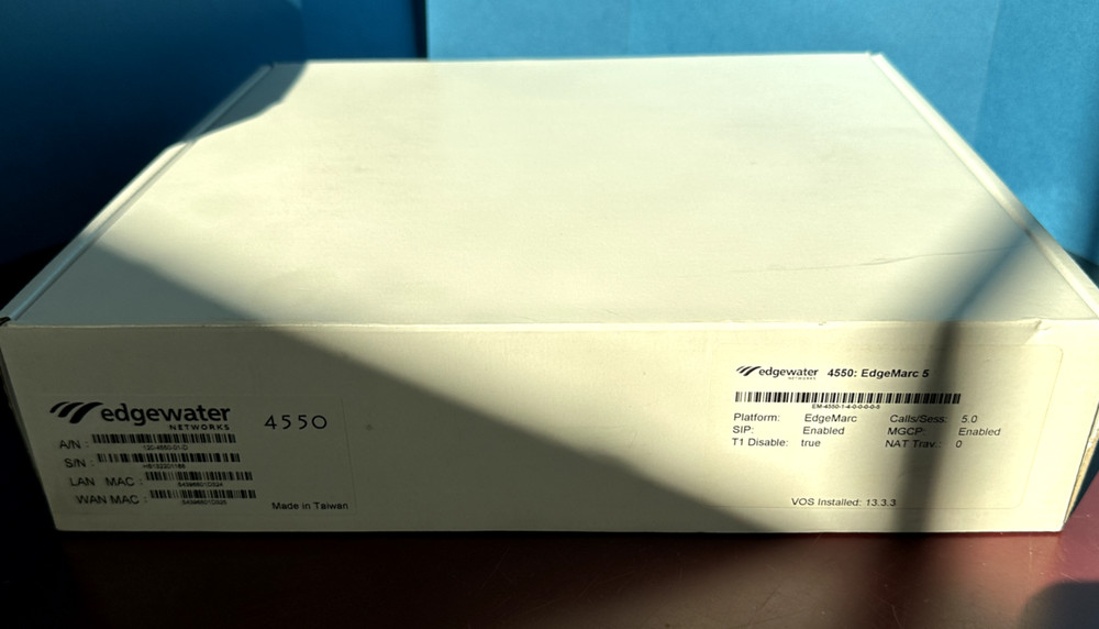 New Open Box Edgewater Networks 4550 EdgeMarc 5