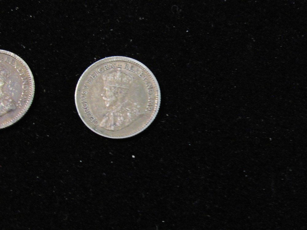 Five Canandian nickels silver