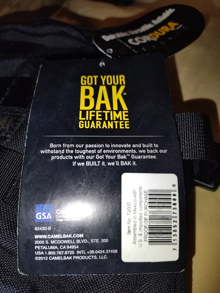 Camelbak 100 Oz Hawg Hydration System Maximum Gear Backpack - Black