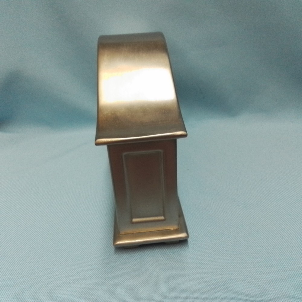 Pottery Barn Brushed Nickel Clock