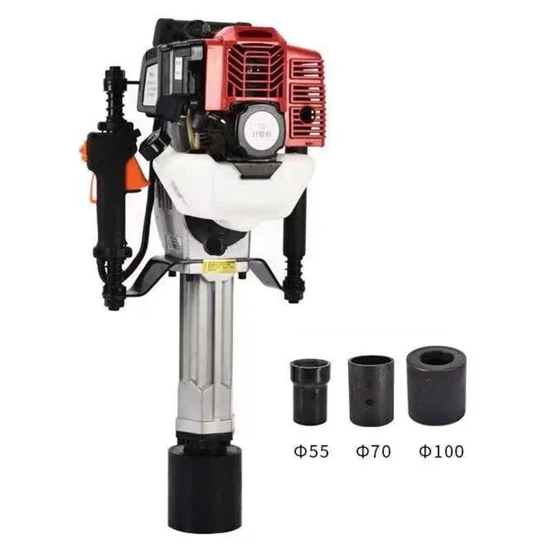 Four-stroke Petrol Pile Driver Farm Fence Timber Post Triangular Pile Driver