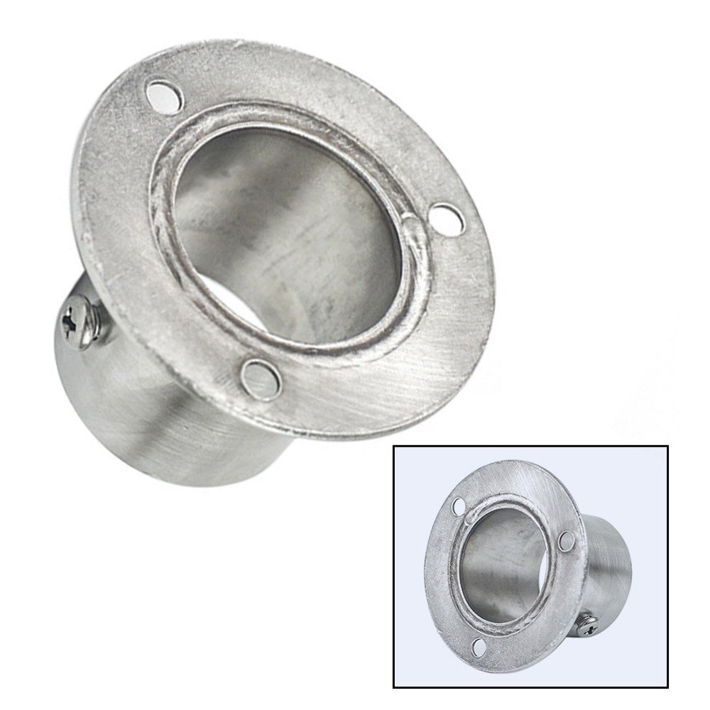 32 Clothes Rail Heavy Duty Wardrobe Pipe Bracket Closet Flange