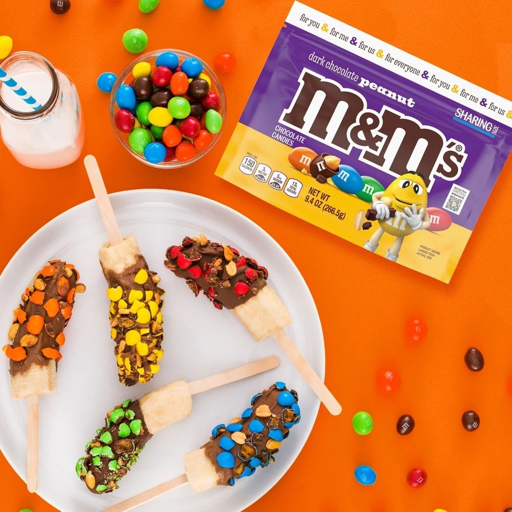 M&M's Peanut Dark Chocolate Candy – Sharing Size, 9.4 oz Bag