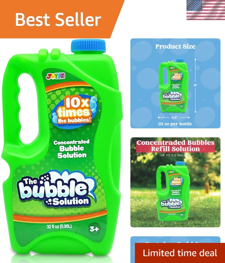32 oz Concentrated Bubble Solution - Summer Party Essential for Kids