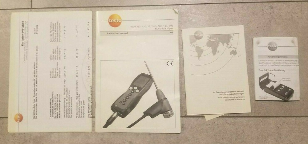 Testo Advanced Combustion Analyzer Model # 400563 330-1