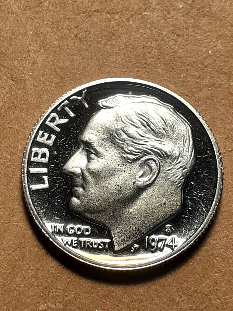 1974 S PROOF ROOSEVELT DIME