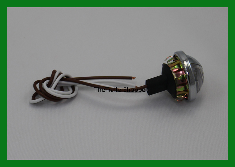 Universal Mini Snap-In License Plate Lamp and Utility light 4 LED 1-1/2" Round