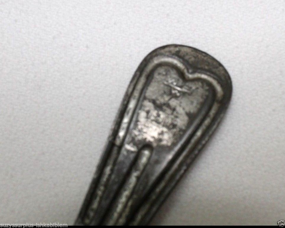 1918 WWI US Mess Kit Steel Fork w solid closed handle each E4500