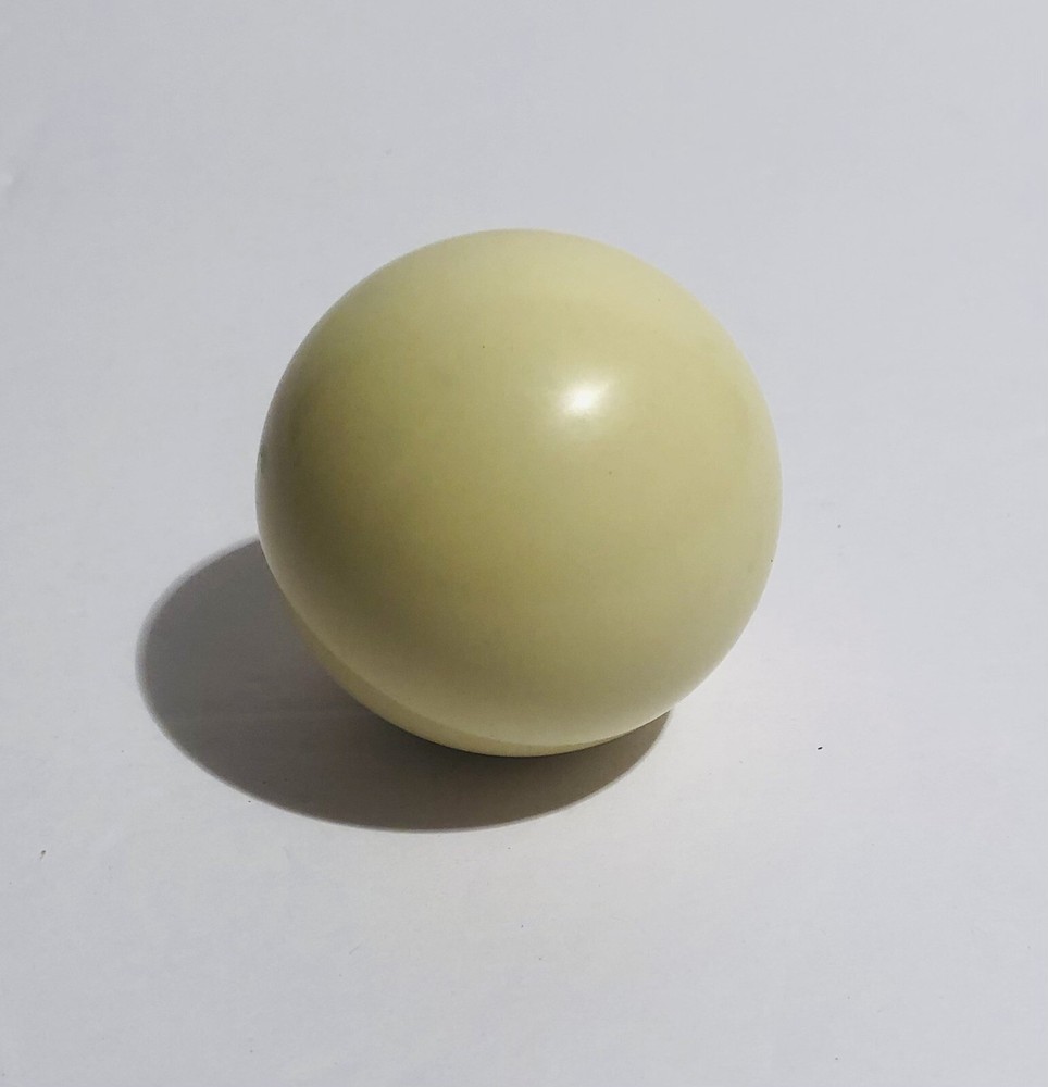 New White Solid Cue Single Individual Pool Ball Billiard 2 1/4” Replacement