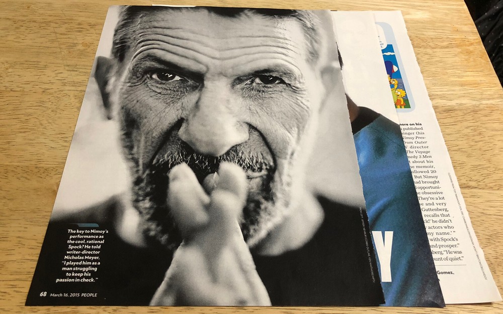 2015 LEONARD NIMOY Tribute - Magazine 3-Page Article