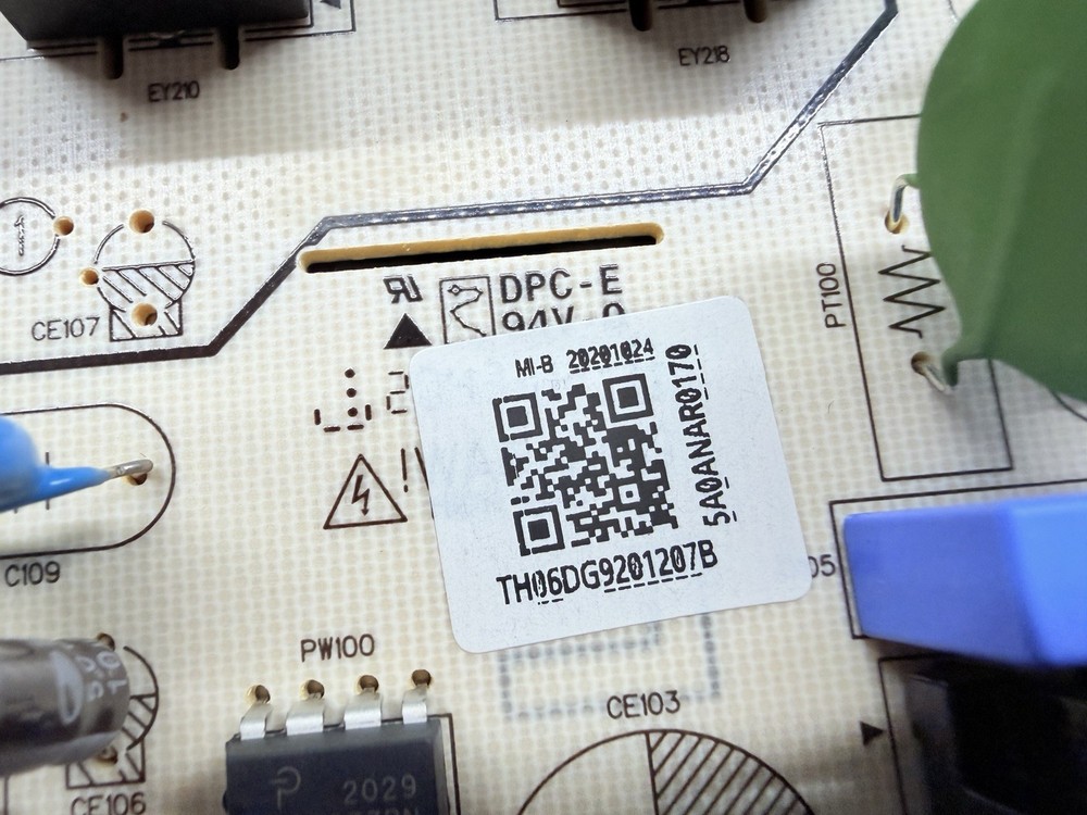 Samsung Range Oven Main Control Board P#DG92-01207B