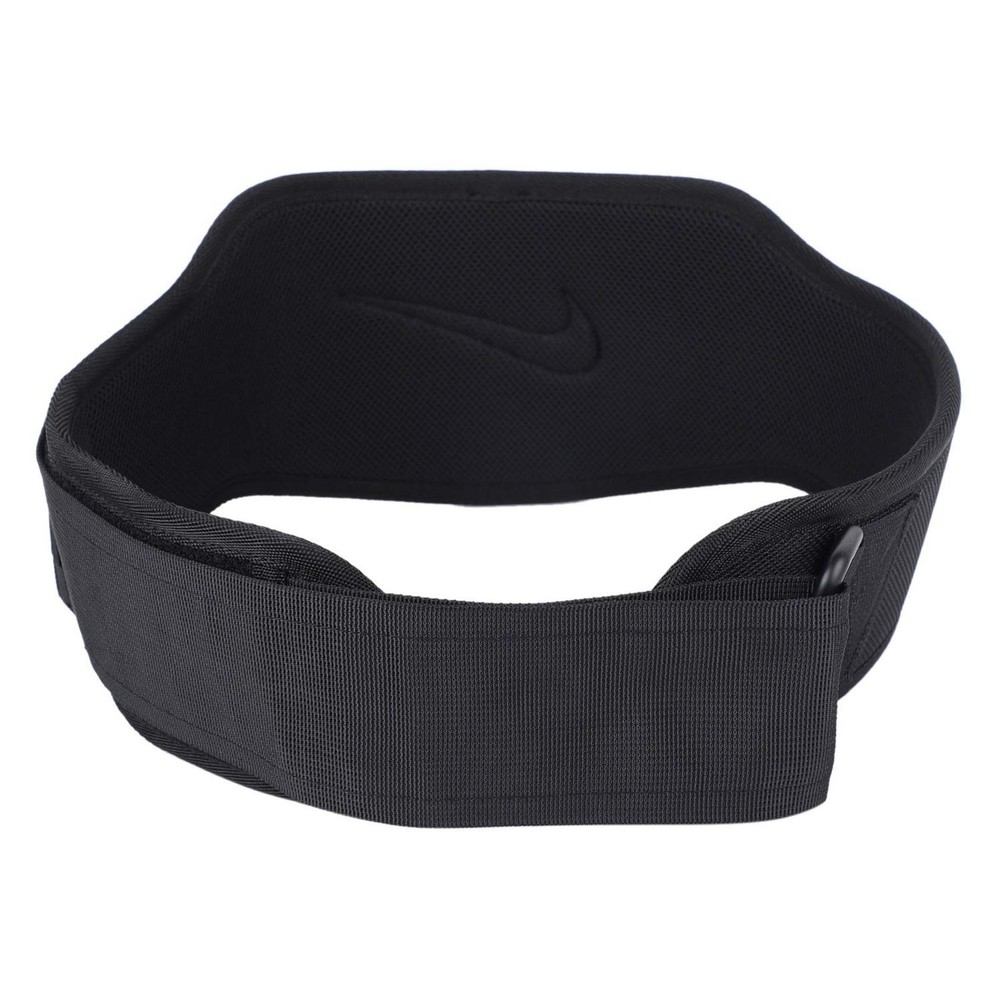 Nike Strength Training Belt 3.0 Black Size Small White Logo Adjustable Belt